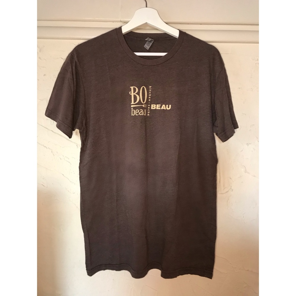 San Diego French Restaurant T-shirt, Milk Chocolate Brown, Size Medium